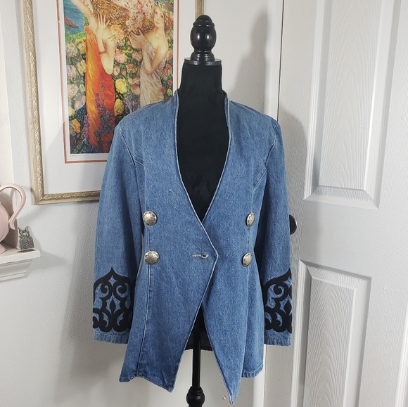 Saddle Ridge Vintage Collection Denim Jacket sz M - Picture 6 of 8